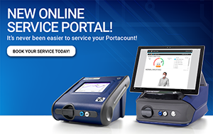 Portacount service portal tool interface