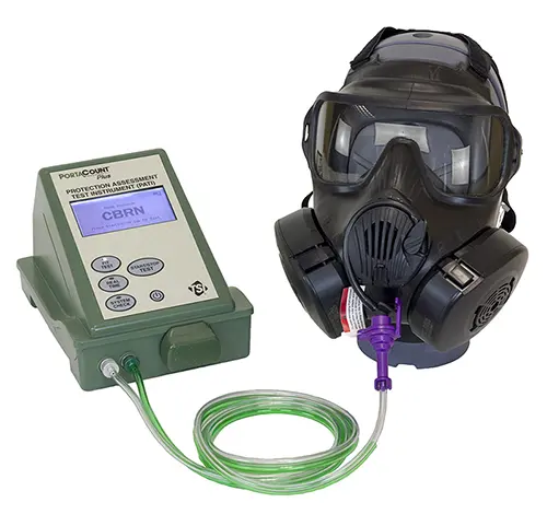 Système de test d'évaluation de la protection des masques CBRN